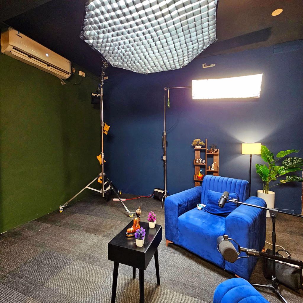 Podcast studio setup in Bangalore f