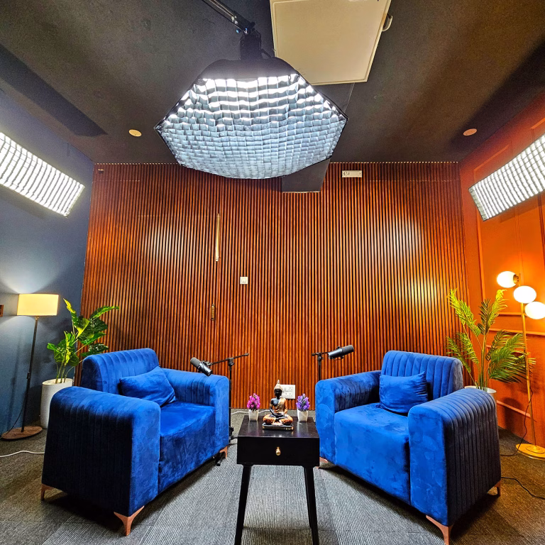 Podcast studio setup in Bangalore h